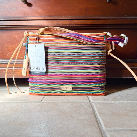 Consuela Alex Downtown Multicolor / Stripe Crossbody Purse NWT - Picture 2 of 7